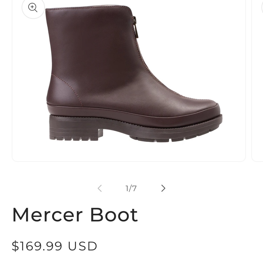 Revitalign Mercer Women's Brown Leather Boot 8D New in Box $169